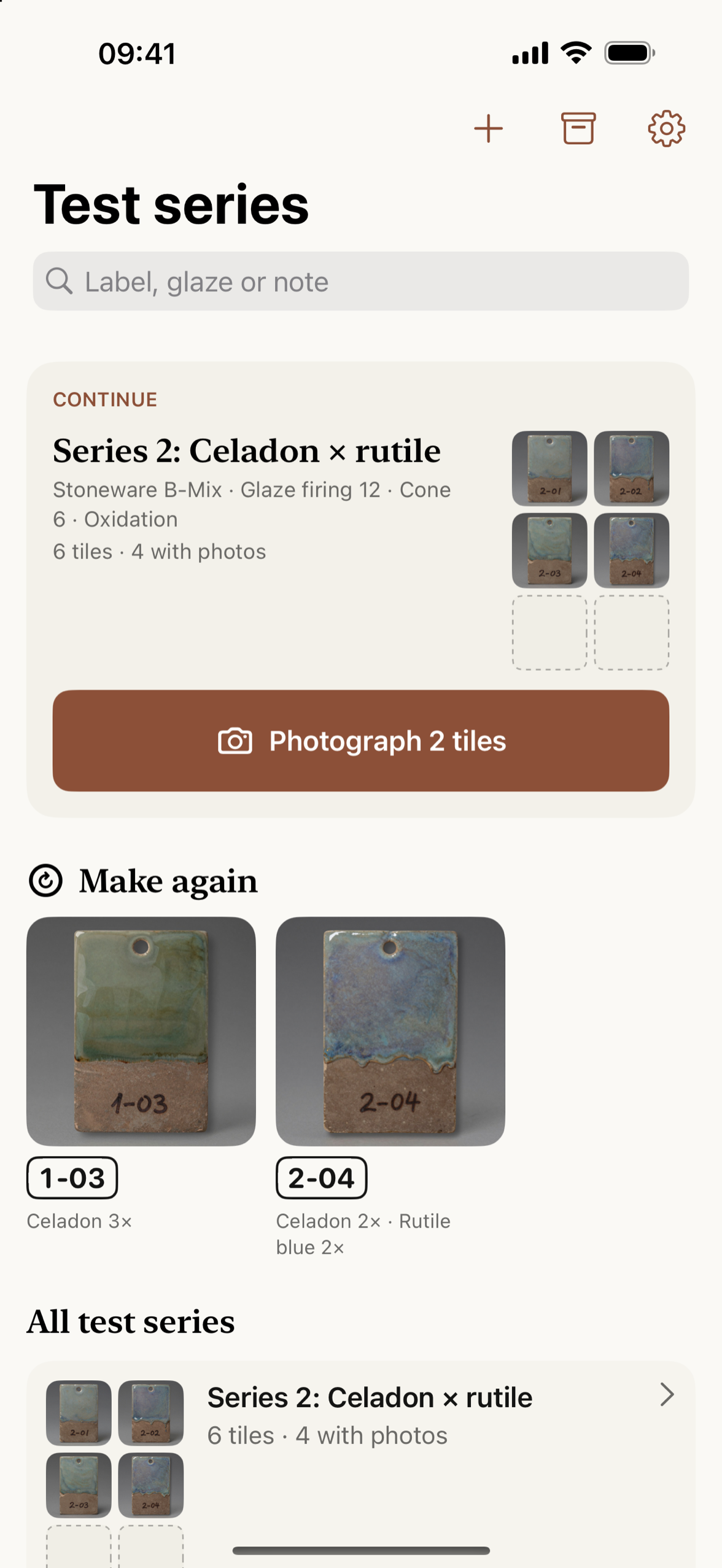 The Glazimo library on iPhone: the series to continue with its next step, and the tiles to make again